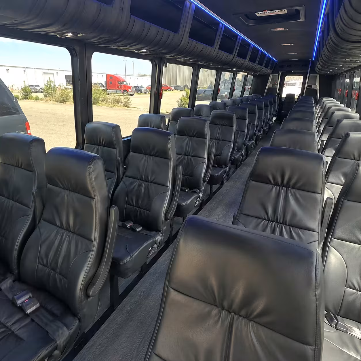 25 passenger minibus interior