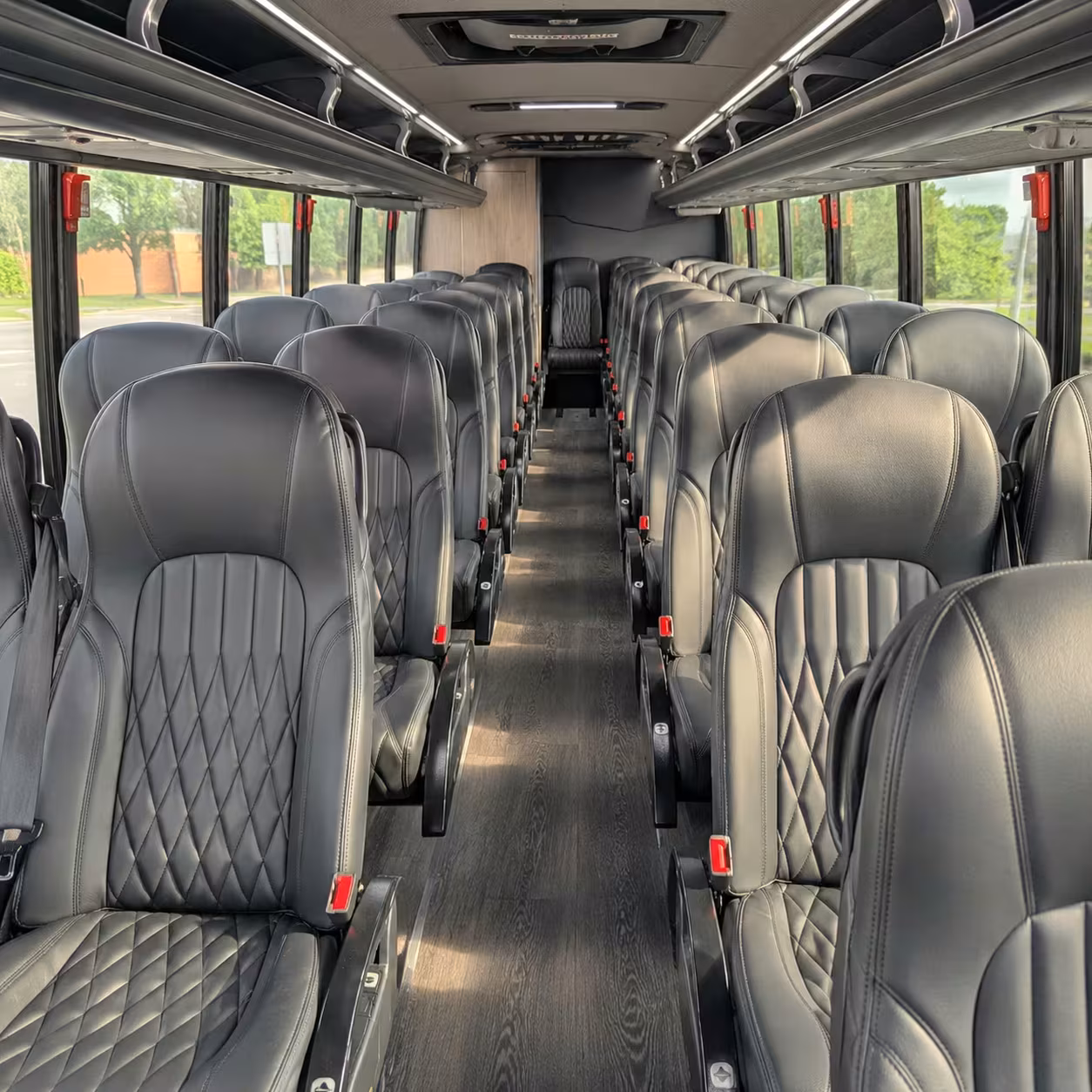 28 passenger minibus interior