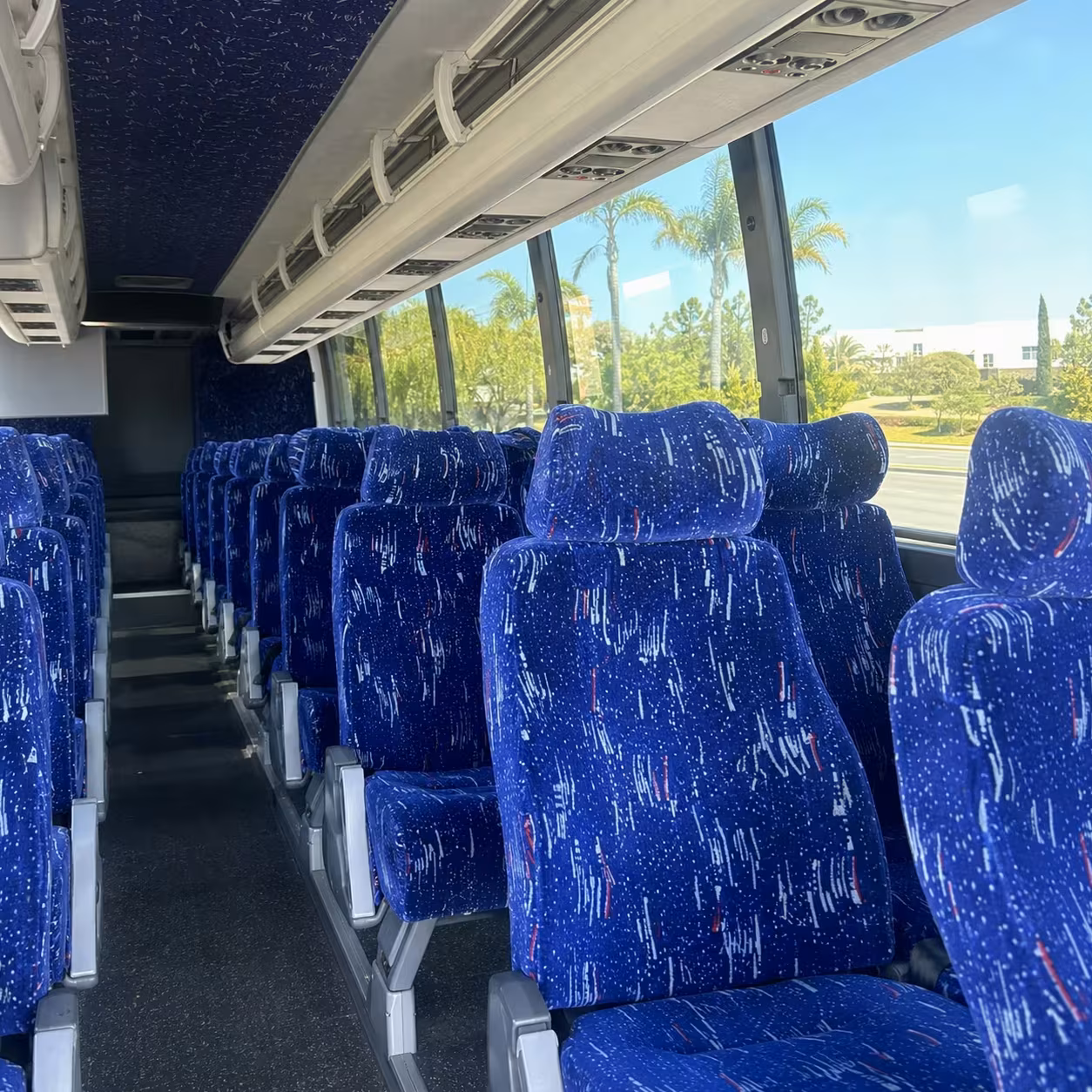 la habra charter bus rental inside