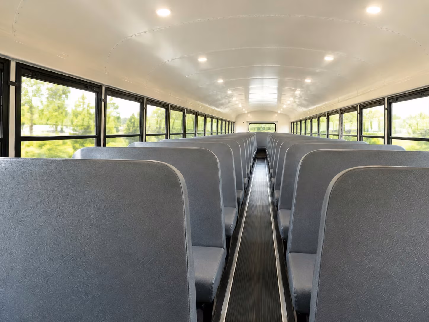 school bus inside